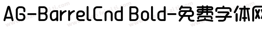 AG-BarrelCnd Bold字体转换
